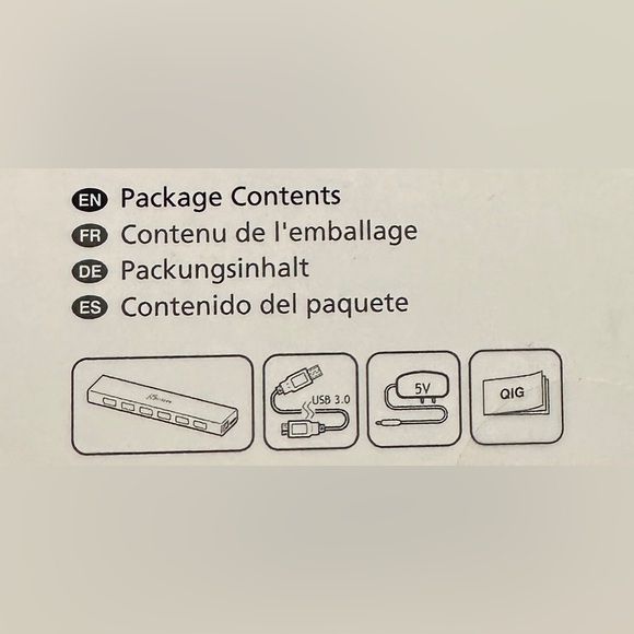 j5create USB 3.0 7-PORT HUB - BLACK - Model: JUH377 - Picture 4 of 6